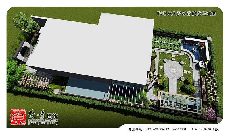 郑州龙之梦私家庭院鸟瞰图