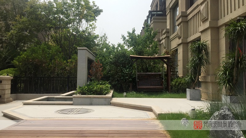 康桥九溪郡别墅花园设计实景图
